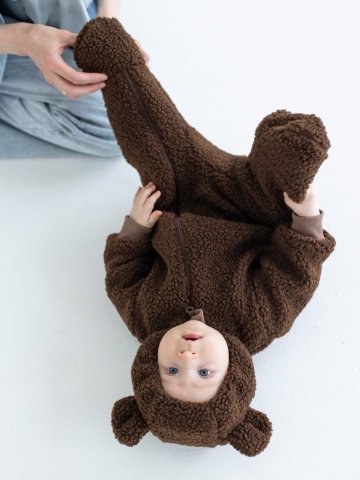 Утепленный комбинезон тедди 